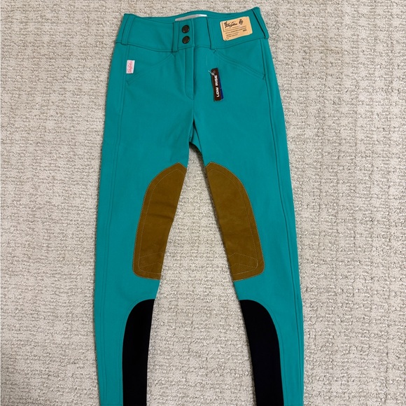 BNWT Tailored Sportsman Kids Spring Green Bootsock Breeches